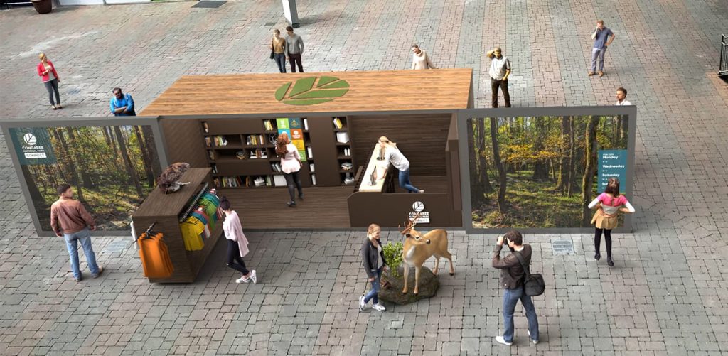 model of in City National Parks kiosk