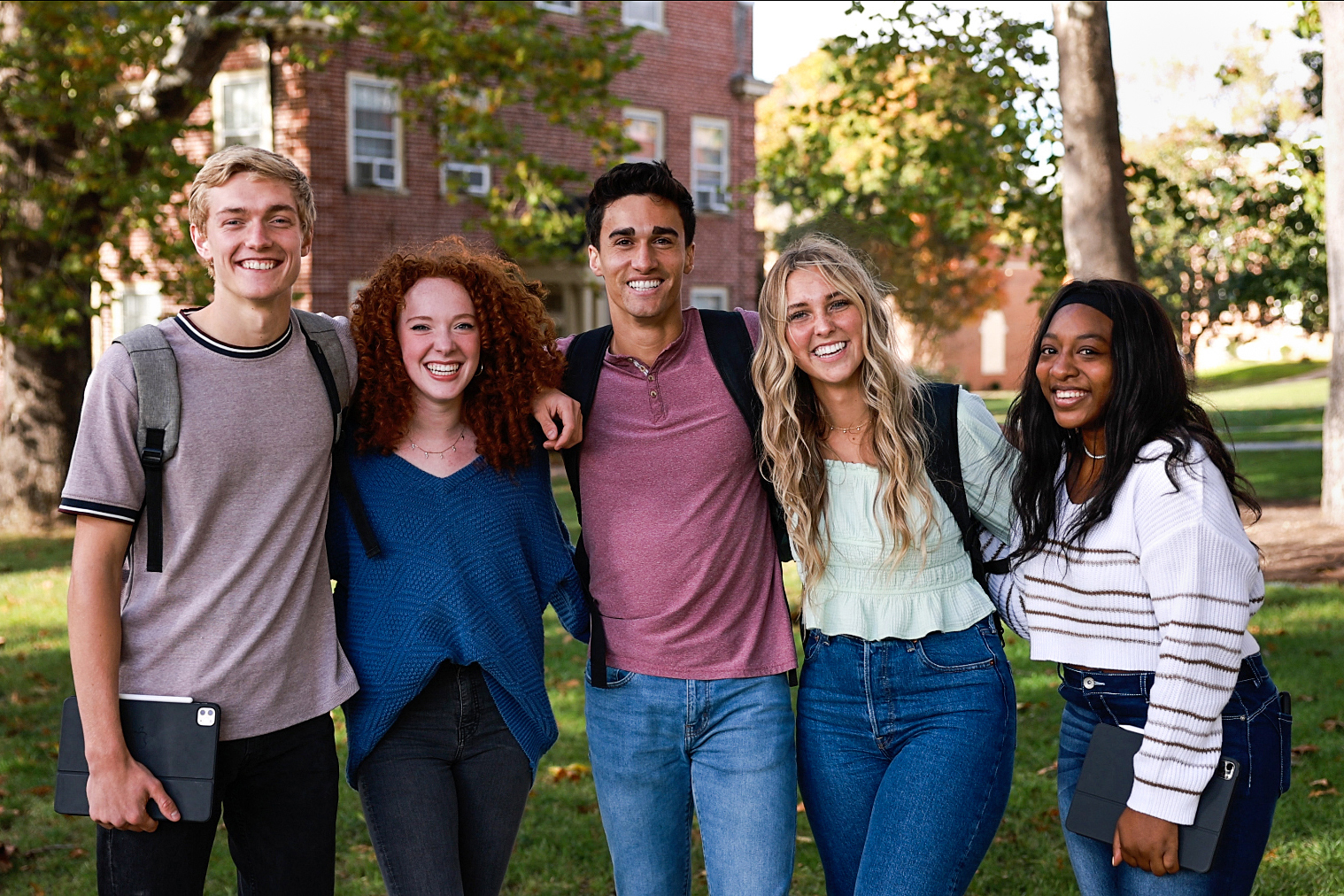 Smiling Students on Campus