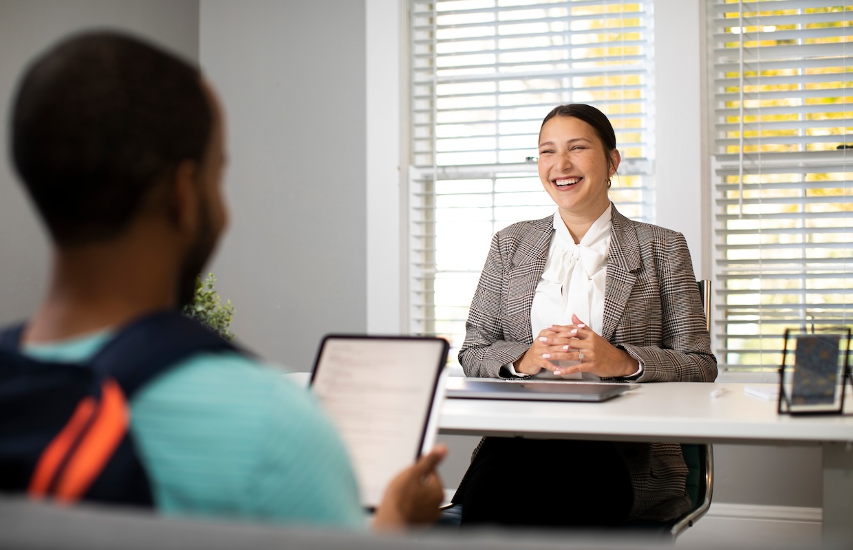 Student at Career Center