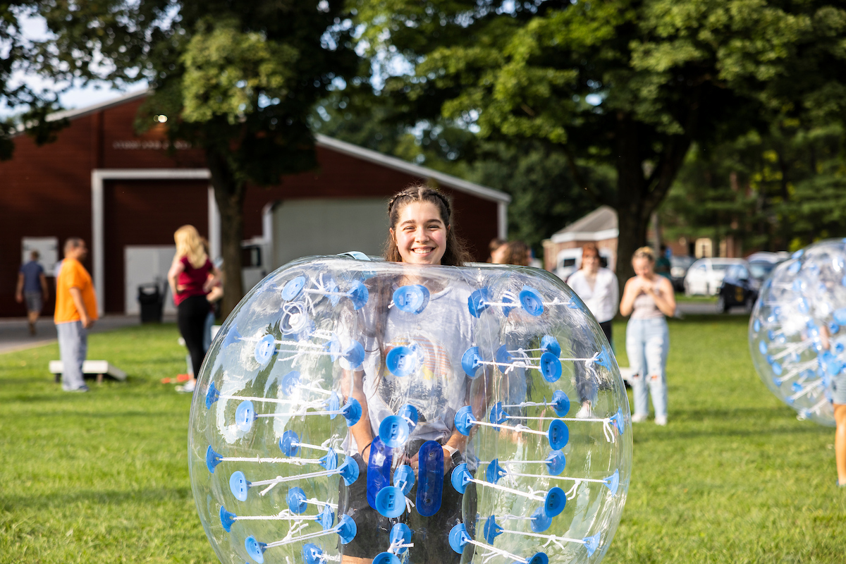 Student at a carnival
