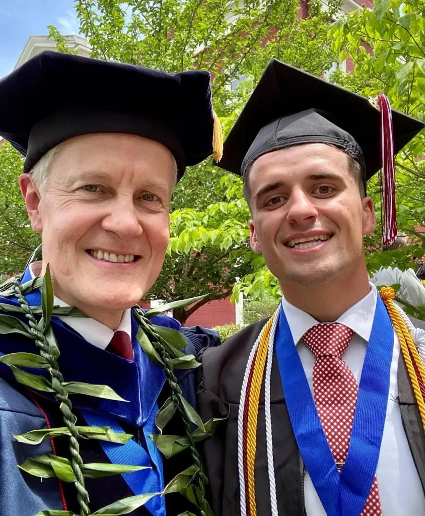 Jaden Nelson and Professor Armstrong